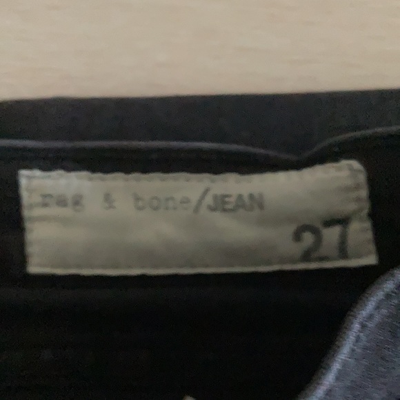 RAG & BONE BLACK SKINNY LEGGINGS JEANS SIZE 27 - Picture 4 of 10